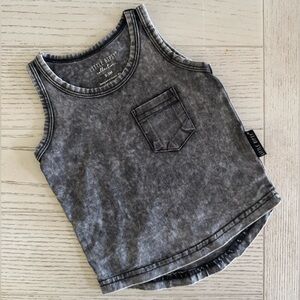 Little Bipsy Grunge Distress Grey Summer Tank